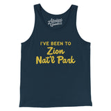 I've Been To Zion National Park Men/Unisex Tank Top-Navy-Allegiant Goods Co. Vintage Sports Apparel