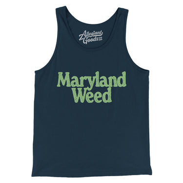 Maryland Weed Men/Unisex Tank Top-Allegiant Goods Co. Vintage Sports Apparel