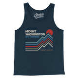 Mount Washington New Hampshire Men/Unisex Tank Top-Navy-Allegiant Goods Co. Vintage Sports Apparel
