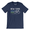 New York Cycling Men/Unisex T-Shirt-Navy-Allegiant Goods Co. Vintage Sports Apparel