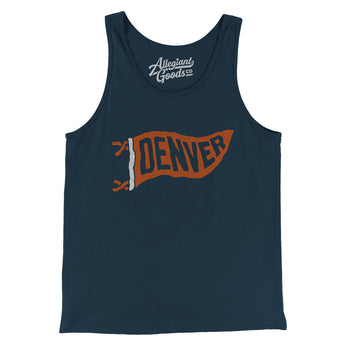 Denver Pennant Men/Unisex Tank Top-Allegiant Goods Co. Vintage Sports Apparel