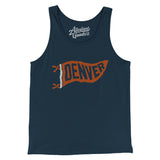 Denver Pennant Men/Unisex Tank Top-Allegiant Goods Co. Vintage Sports Apparel