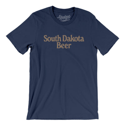 South Dakota Beer Men/Unisex T-Shirt-Navy-Allegiant Goods Co. Vintage Sports Apparel