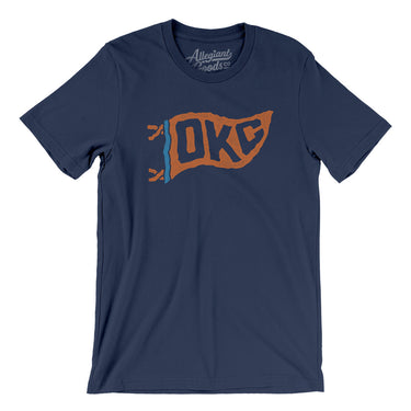 Okc Pennant Men/Unisex T-Shirt-Allegiant Goods Co. Vintage Sports Apparel