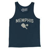 Memphis Pickleball Men/Unisex Tank Top-Navy-Allegiant Goods Co. Vintage Sports Apparel