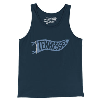 Tennessee Pennant Men/Unisex Tank Top-Allegiant Goods Co. Vintage Sports Apparel