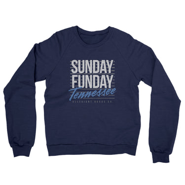 Sunday Funday Tennessee Midweight French Terry Crewneck Sweatshirt-Allegiant Goods Co. Vintage Sports Apparel