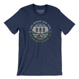 Lake George New York Retro Badge Men/Unisex T-Shirt-Navy-Allegiant Goods Co. Vintage Sports Apparel