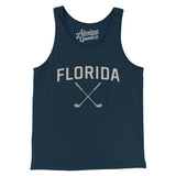 Florida Golf Men/Unisex Tank Top-Navy-Allegiant Goods Co. Vintage Sports Apparel