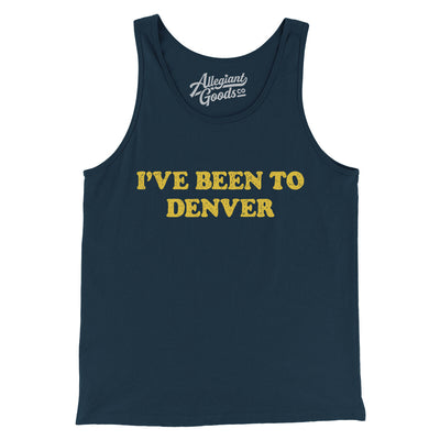 I've Been To Denver Men/Unisex Tank Top-Navy-Allegiant Goods Co. Vintage Sports Apparel