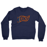 Okc Pennant Midweight French Terry Crewneck Sweatshirt-Allegiant Goods Co. Vintage Sports Apparel