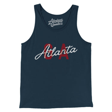 Atlanta Ga Overprinted Men/Unisex Tank Top-Allegiant Goods Co. Vintage Sports Apparel