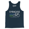 Syracuse Cycling Men/Unisex Tank Top-Navy-Allegiant Goods Co. Vintage Sports Apparel