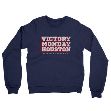Victory Monday Houston Midweight French Terry Crewneck Sweatshirt-Allegiant Goods Co. Vintage Sports Apparel