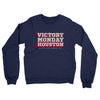 Victory Monday Houston Midweight French Terry Crewneck Sweatshirt-Navy-Allegiant Goods Co. Vintage Sports Apparel