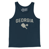 Georgia Pickleball Men/Unisex Tank Top-Navy-Allegiant Goods Co. Vintage Sports Apparel