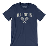 Illinois Tennis Men/Unisex T-Shirt-Navy-Allegiant Goods Co. Vintage Sports Apparel