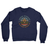Lander Wyoming Retro Badge Midweight French Terry Crewneck Sweatshirt-Allegiant Goods Co. Vintage Sports Apparel