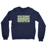 Victory Monday Seattle Midweight French Terry Crewneck Sweatshirt-Allegiant Goods Co. Vintage Sports Apparel