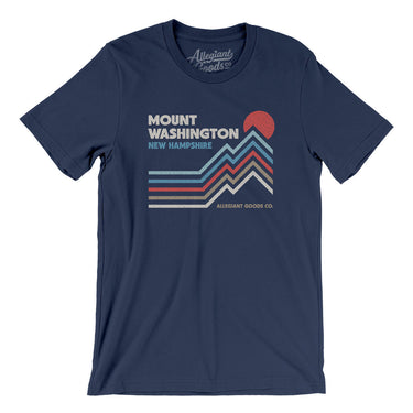 Mount Washington New Hampshire Men/Unisex T-Shirt-Navy-Allegiant Goods Co. Vintage Sports Apparel