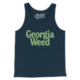 Georgia Weed Men/Unisex Tank Top-Navy-Allegiant Goods Co. Vintage Sports Apparel
