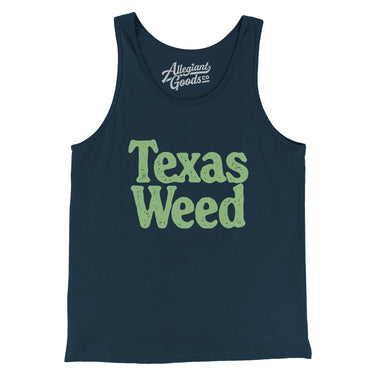 Texas Weed Men/Unisex Tank Top-Navy-Allegiant Goods Co. Vintage Sports Apparel