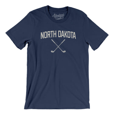 North Dakota Golf Men/Unisex T-Shirt-Navy-Allegiant Goods Co. Vintage Sports Apparel