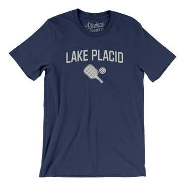 Lake Placid Pickleball Men/Unisex T-Shirt-Navy-Allegiant Goods Co. Vintage Sports Apparel