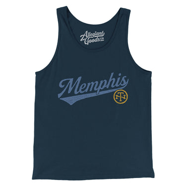 Memphis Vintage Script Men/Unisex Tank Top-Allegiant Goods Co. Vintage Sports Apparel