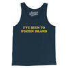 I've Been To Staten Island Men/Unisex Tank Top-Navy-Allegiant Goods Co. Vintage Sports Apparel