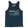 Kansas City Cycling Men/Unisex Tank Top-Navy-Allegiant Goods Co. Vintage Sports Apparel