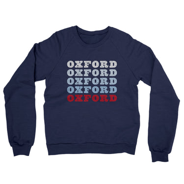 Oxford Repeat Midweight French Terry Crewneck Sweatshirt-Allegiant Goods Co. Vintage Sports Apparel