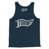 Toronto Pennant Men/Unisex Tank Top-Navy-Allegiant Goods Co. Vintage Sports Apparel