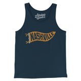 Nashville Pennant Men/Unisex Tank Top-Allegiant Goods Co. Vintage Sports Apparel
