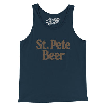 St. Pete Beer Men/Unisex Tank Top-Allegiant Goods Co. Vintage Sports Apparel