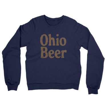 Ohio Beer Midweight French Terry Crewneck Sweatshirt-Allegiant Goods Co. Vintage Sports Apparel