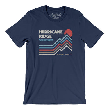 Hurricane Ridge Washington Men/Unisex T-Shirt-Navy-Allegiant Goods Co. Vintage Sports Apparel
