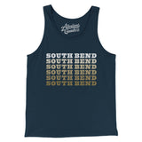 South Bend Repeat Men/Unisex Tank Top-Navy-Allegiant Goods Co. Vintage Sports Apparel