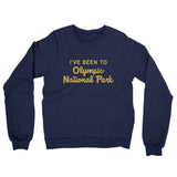 I've Been To Olympic National Park Midweight French Terry Crewneck Sweatshirt-Allegiant Goods Co. Vintage Sports Apparel