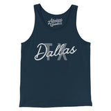Dallas Tx Overprinted Men/Unisex Tank Top-Allegiant Goods Co. Vintage Sports Apparel