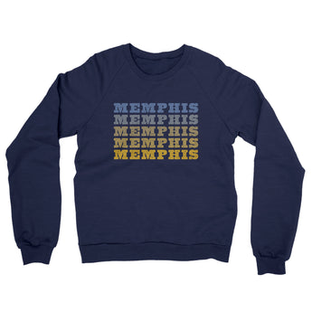 Memphis Repeat Midweight French Terry Crewneck Sweatshirt-Allegiant Goods Co. Vintage Sports Apparel