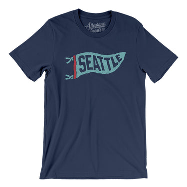 Seattle Pennant Men/Unisex T-Shirt-Allegiant Goods Co. Vintage Sports Apparel