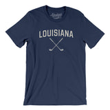 Louisiana Golf Men/Unisex T-Shirt-Navy-Allegiant Goods Co. Vintage Sports Apparel