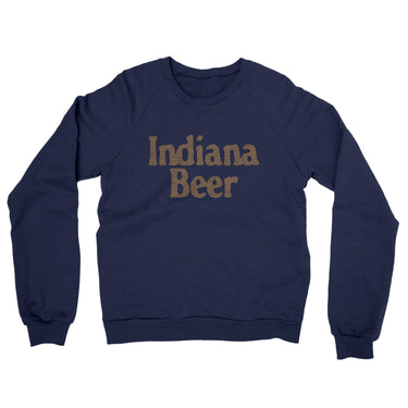 Indiana Beer Midweight French Terry Crewneck Sweatshirt-Allegiant Goods Co. Vintage Sports Apparel