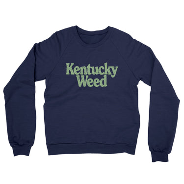 Kentucky Weed Midweight French Terry Crewneck Sweatshirt-Allegiant Goods Co. Vintage Sports Apparel