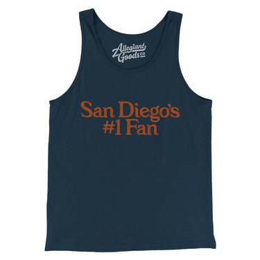San Diego's Number 1 Fan Men/Unisex Tank Top-Allegiant Goods Co. Vintage Sports Apparel