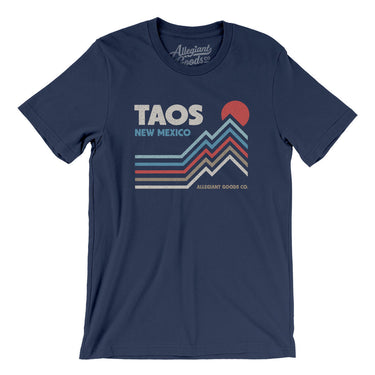 Taos New Mexico Men/Unisex T-Shirt-Navy-Allegiant Goods Co. Vintage Sports Apparel
