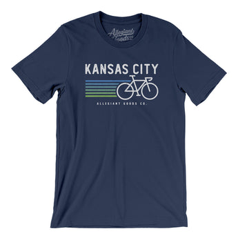 Kansas City Cycling Men/Unisex T-Shirt-Navy-Allegiant Goods Co. Vintage Sports Apparel