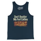 Don't Boulder My Fort Collins Men/Unisex Tank Top-Navy-Allegiant Goods Co. Vintage Sports Apparel