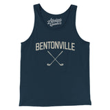 Bentonville Golf Men/Unisex Tank Top-Navy-Allegiant Goods Co. Vintage Sports Apparel